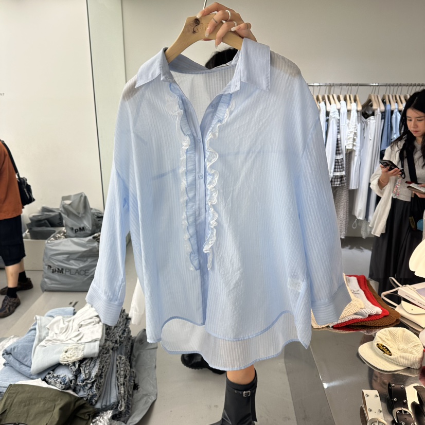 VAULT韓國代購女士新品職業26春夏休閑熱賣推薦襯衫蕾絲衫VAULT襯衫/蕾絲衫圖色2