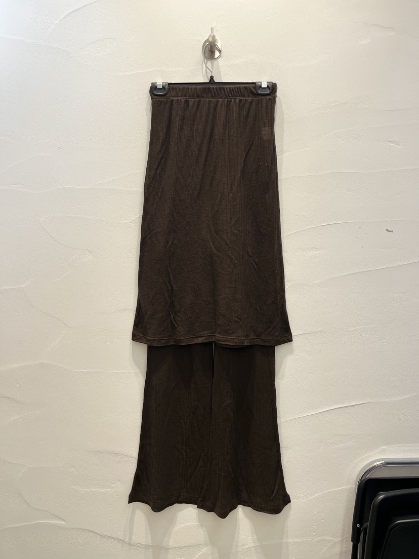BROWN PAPER韓國直郵女裝新款職業推薦套裝套裝透明羅紋BROWN PAPER套裝圖色3棕色