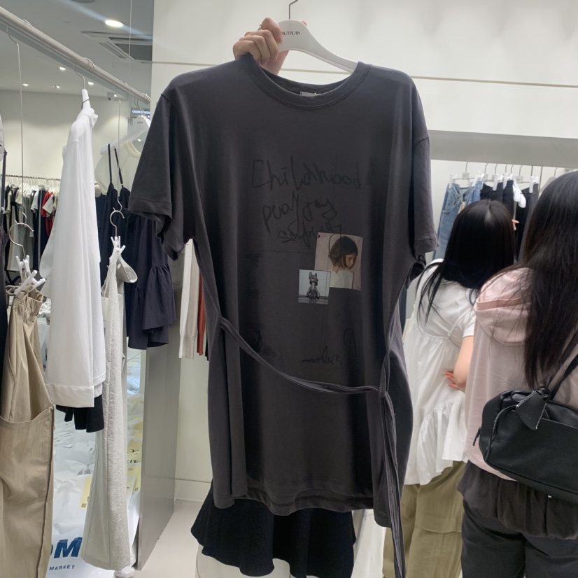 NUTPLAN韓國直郵女士新品26夏季熱賣推薦休閑26春夏人氣T恤NUTPLANT恤圖色2