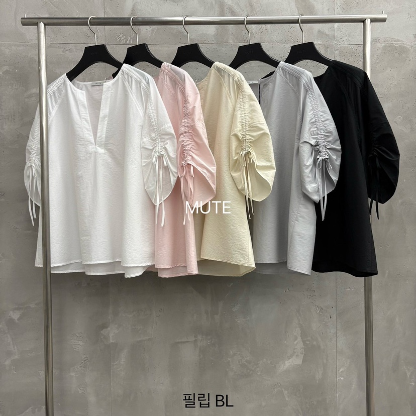 MUTE-P韓國代購女士新款時尚休閑26春夏推薦26夏季襯衫蕾絲衫MUTE襯衫/蕾絲衫