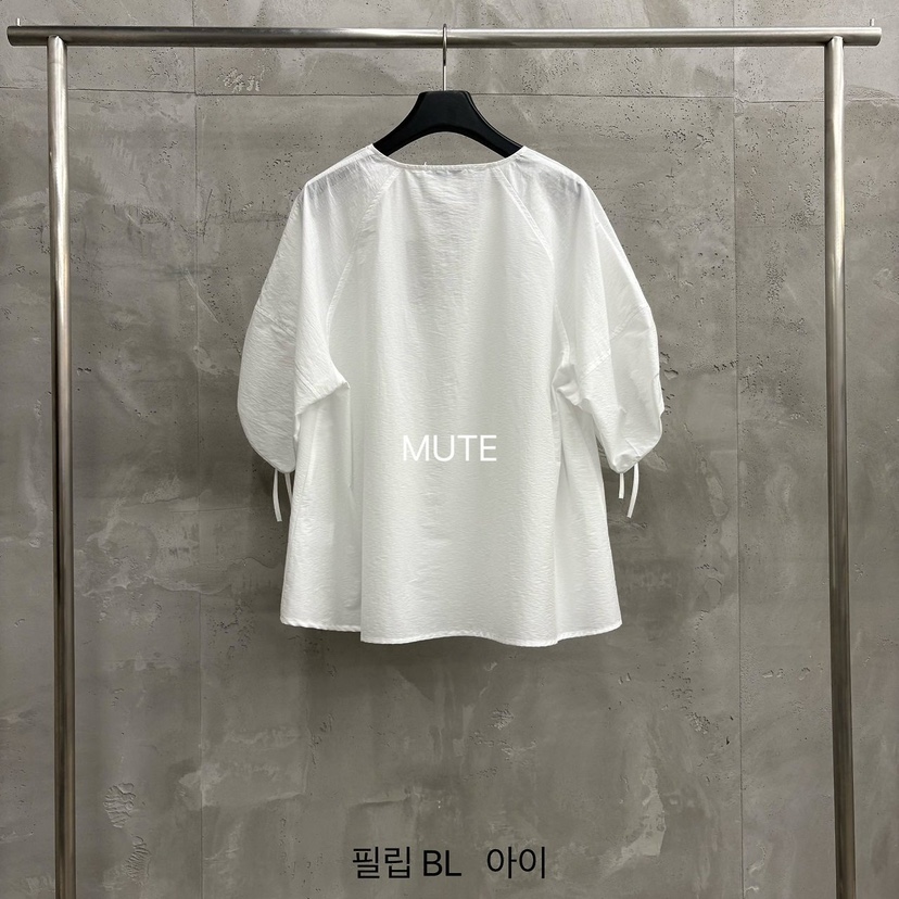 MUTE-P韓國代購女士新款時尚休閑26春夏推薦26夏季襯衫蕾絲衫MUTE襯衫/蕾絲衫