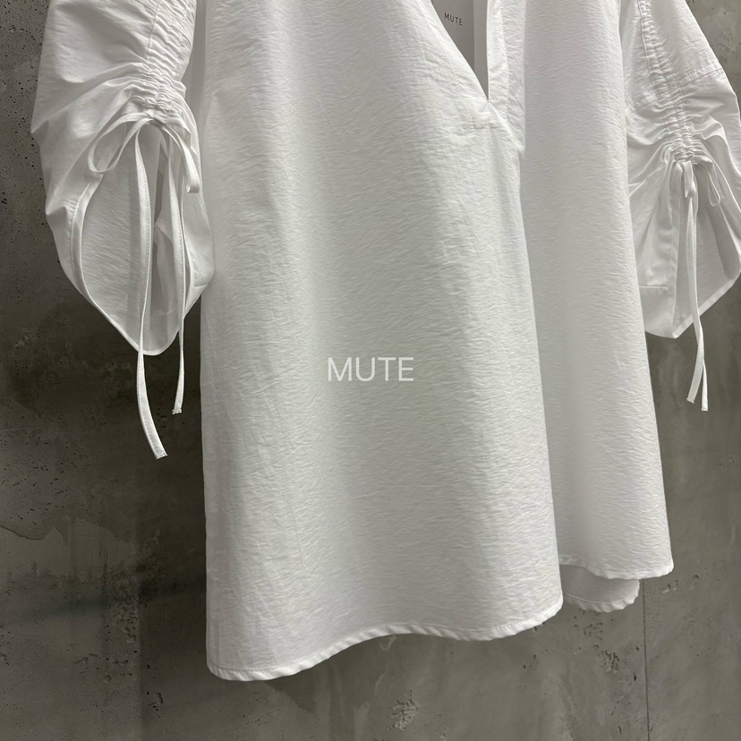 MUTE-P韓國代購女士新款時尚休閑26春夏推薦26夏季襯衫蕾絲衫MUTE襯衫/蕾絲衫