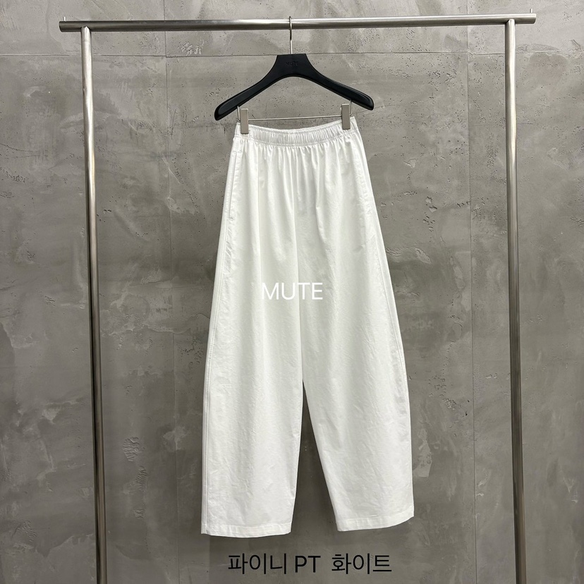 MUTE-P韓國直郵實拍女士新款26夏季推薦時尚26春夏休閑褲MUTE休閑褲圖色1