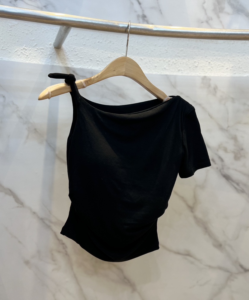 OLIVE TrEE韓國直郵實拍女士新品26春夏休閑職業熱賣T恤OLIVE TrEET恤圖色4黑色