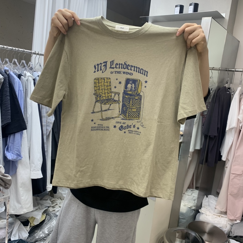 LEESEED-A/SEED韓國東大門直郵女士新品推薦職業熱賣T恤LEESEED-A/SEEDT恤圖色1