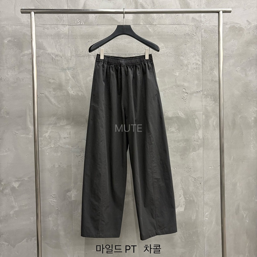 MUTE-P東大門實拍韓國女士新款熱賣時尚26春夏人氣休閑褲MUTE休閑褲圖色4墨色