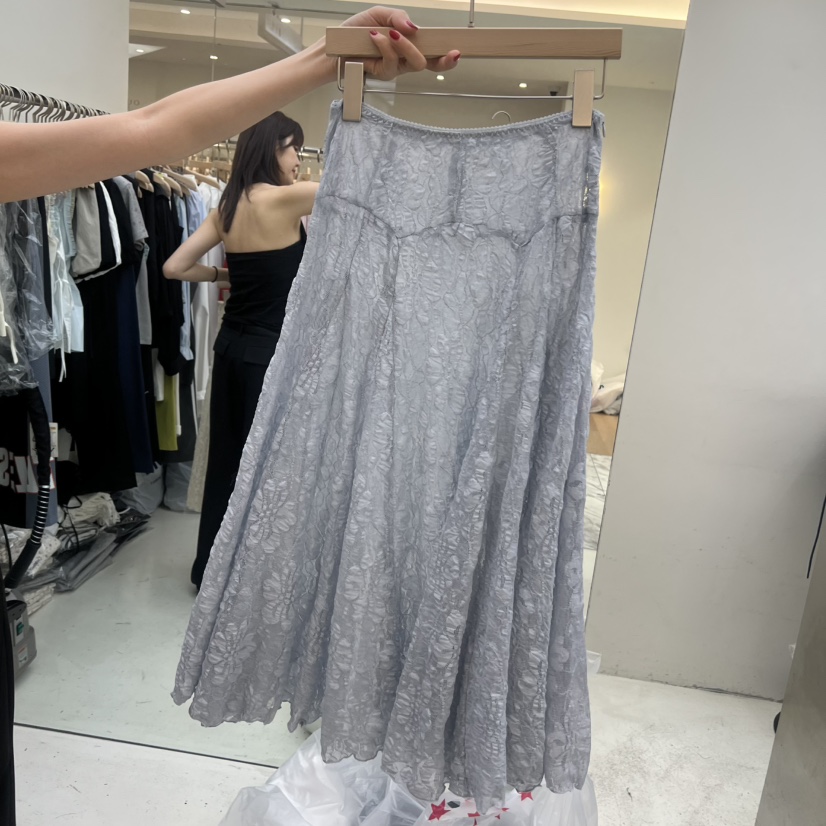 FLAUNT韓國直郵實拍女裝新品人氣休閑推薦26春夏長裙透明FLAUNT長裙圖色1
