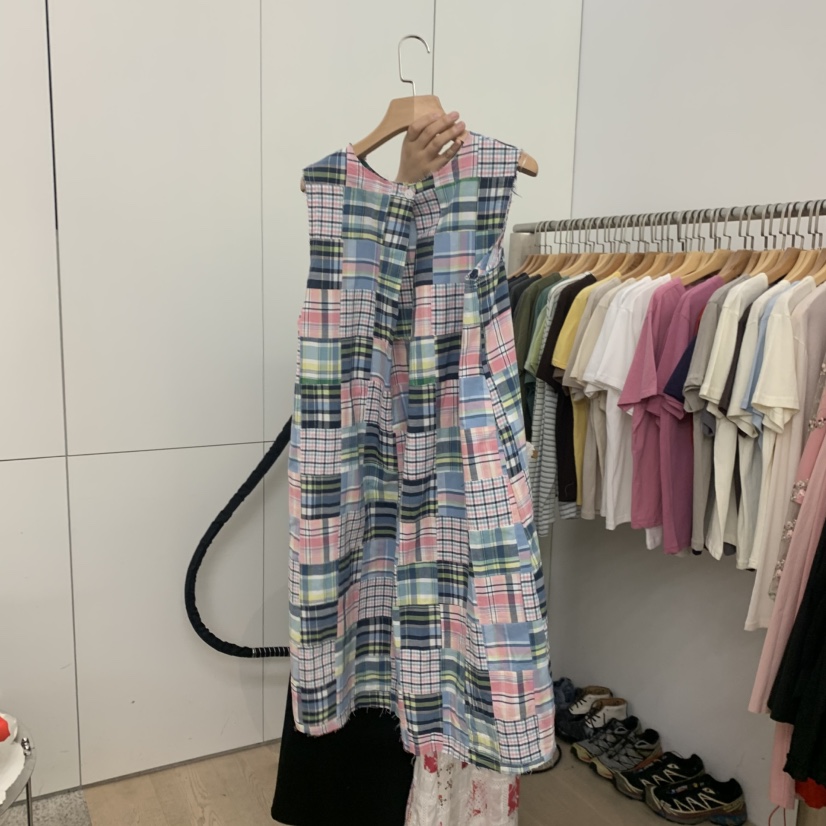 DOHWAJI韓國直郵女裝新款26夏季熱賣時尚推薦職業連衣裙格子DOHWAJI連衣裙
