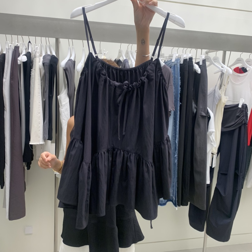 NUTPLAN韓國代購女士新品26夏季熱賣休閑時尚職業吊帶背心NUTPLAN吊帶/背心圖色1