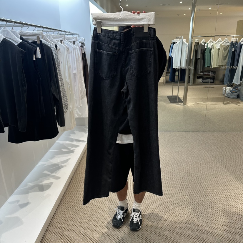 ARTISANAL韓國東大門代購女裝新品人氣熱賣牛仔褲天絲直筒ARTISANAL牛仔褲