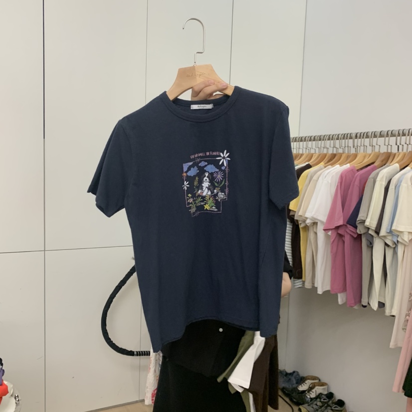 DOHWAJI韓國直郵女裝新品推薦人氣休閑熱賣職業時尚26夏季T恤DOHWAJIT恤圖色1