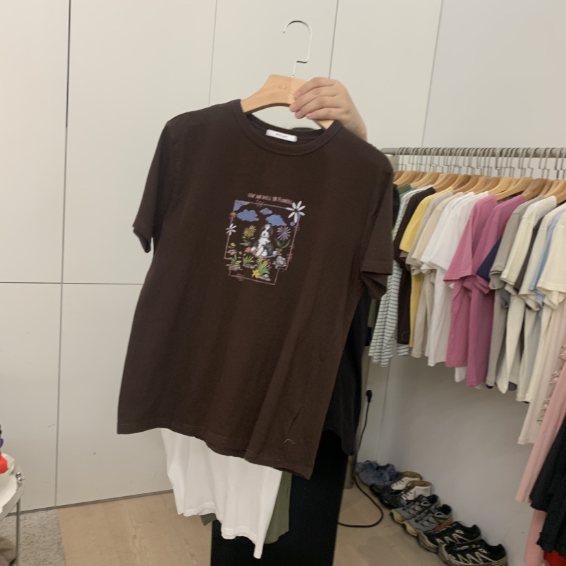 DOHWAJI韓國直郵女裝新品推薦人氣休閑熱賣職業時尚26夏季T恤DOHWAJIT恤圖色2