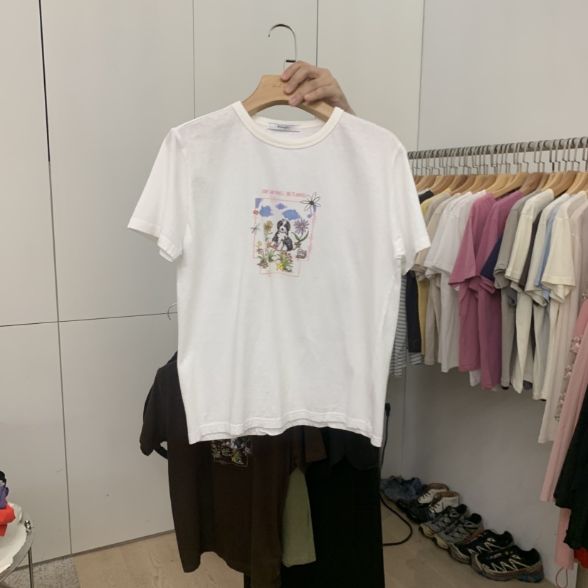 DOHWAJI韓國直郵女裝新品推薦人氣休閑熱賣職業時尚26夏季T恤DOHWAJIT恤圖色3