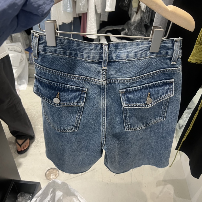 PLATE韓國直郵女裝新品人氣26春夏26夏季熱賣休閑短褲口袋PLATE短褲