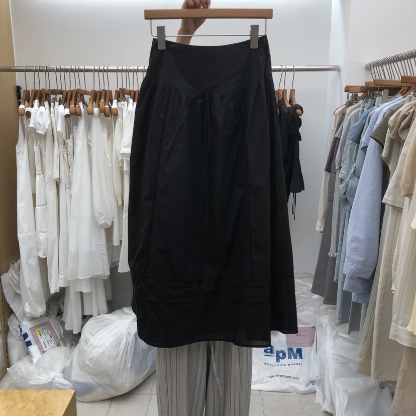 DRESS ROOM韓國直郵實拍女裝新款推薦職業人氣26春夏長裙絲帶DRESS ROOM長裙圖色2