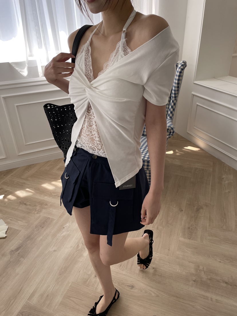 JOURNEY韓國東大門代購女士新品26夏季26春夏人氣T恤假兩件JOURNEYT恤