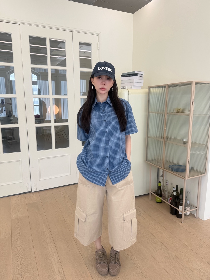 LUMIPLE韓國直郵女士新款時尚休閑26夏季26春夏襯衫蕾絲衫LUMIPLE襯衫/蕾絲衫