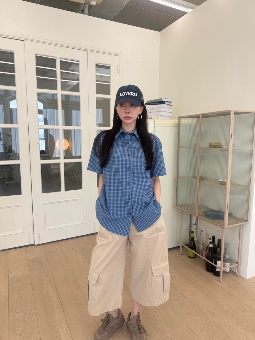 LUMIPLE韓國直郵女士新款時尚休閑26夏季26春夏襯衫蕾絲衫LUMIPLE襯衫/蕾絲衫