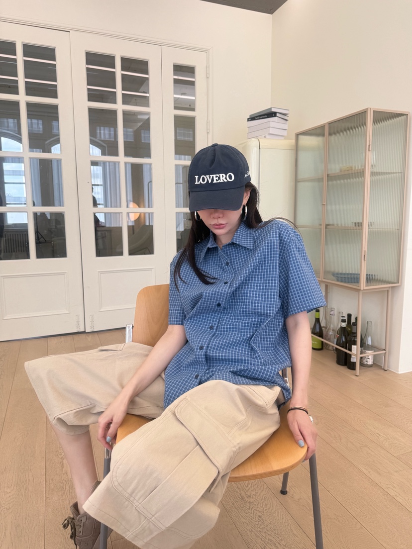 LUMIPLE韓國直郵女士新款時尚休閑26夏季26春夏襯衫蕾絲衫LUMIPLE襯衫/蕾絲衫