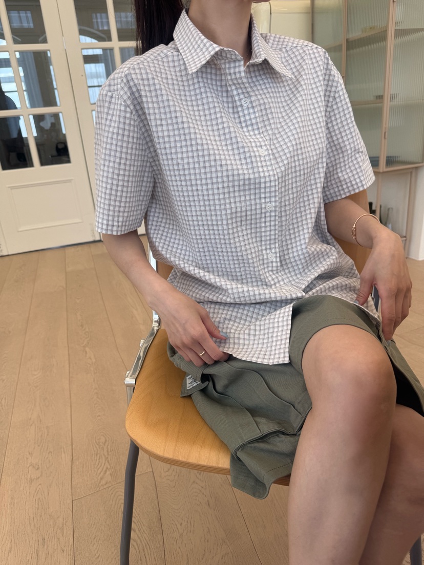 LUMIPLE韓國直郵女士新款時尚休閑26夏季26春夏襯衫蕾絲衫LUMIPLE襯衫/蕾絲衫