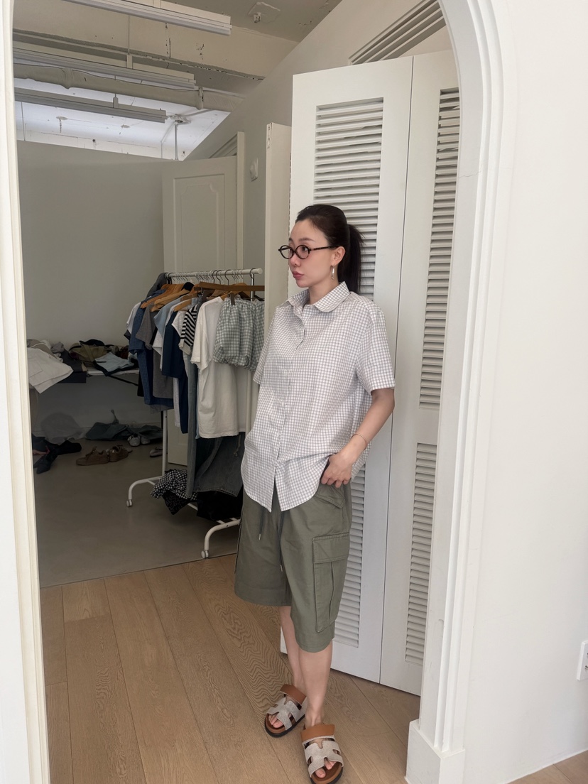 LUMIPLE韓國直郵女士新款時尚休閑26夏季26春夏襯衫蕾絲衫LUMIPLE襯衫/蕾絲衫