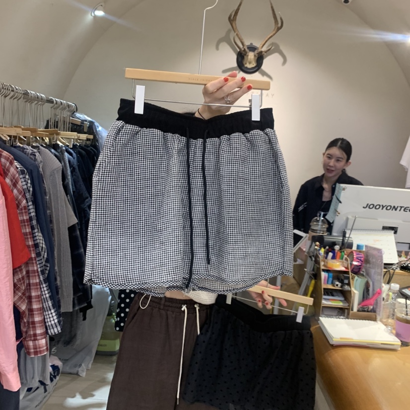 BLACKFRIDAY東大門實拍韓國女裝新款人氣職業熱賣短褲亞麻布BLACK FRIDAY短褲圖色3
