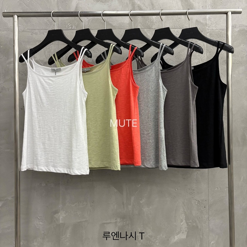 MUTE-P韓國代購女士新品26春夏休閑推薦熱賣時尚吊帶背心MUTE吊帶/背心