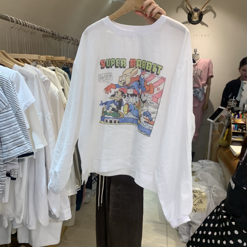 BLACKFRIDAY韓國直郵女裝新品推薦休閑時尚職業人氣衛衣亞麻BLACK FRIDAY衛衣圖色1