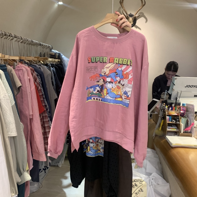 BLACKFRIDAY韓國直郵女裝新品推薦休閑時尚職業人氣衛衣亞麻BLACK FRIDAY衛衣圖色2