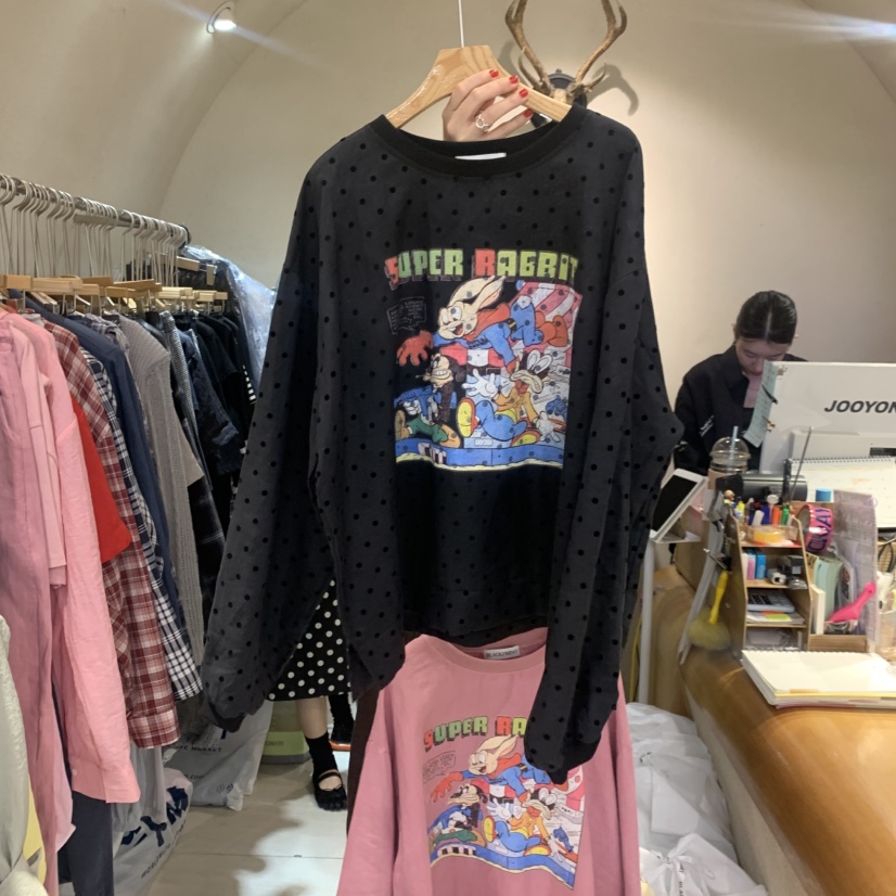 BLACKFRIDAY韓國直郵女裝新品推薦休閑時尚職業人氣衛衣亞麻BLACK FRIDAY衛衣圖色3