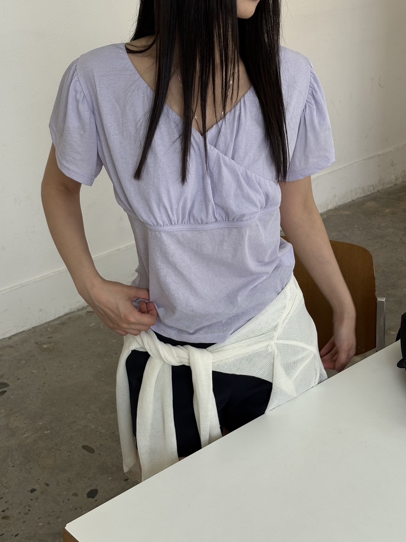 Verbena韓國直郵女士新品26夏季26春夏推薦熱賣休閑職業T恤VerbenaT恤