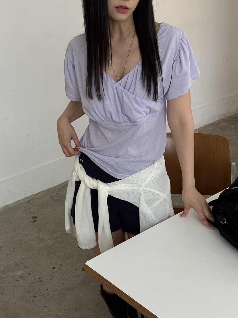 Verbena韓國直郵女士新品26夏季26春夏推薦熱賣休閑職業T恤VerbenaT恤