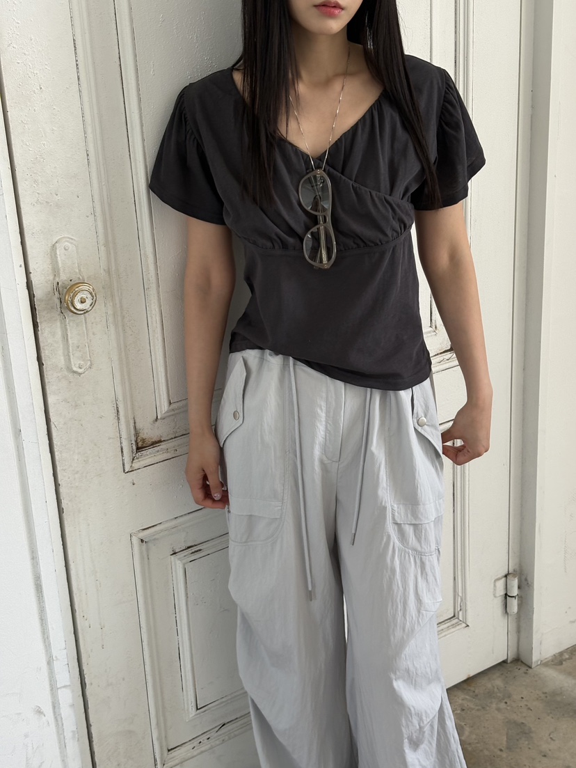 Verbena韓國直郵女士新品26夏季26春夏推薦熱賣休閑職業T恤VerbenaT恤