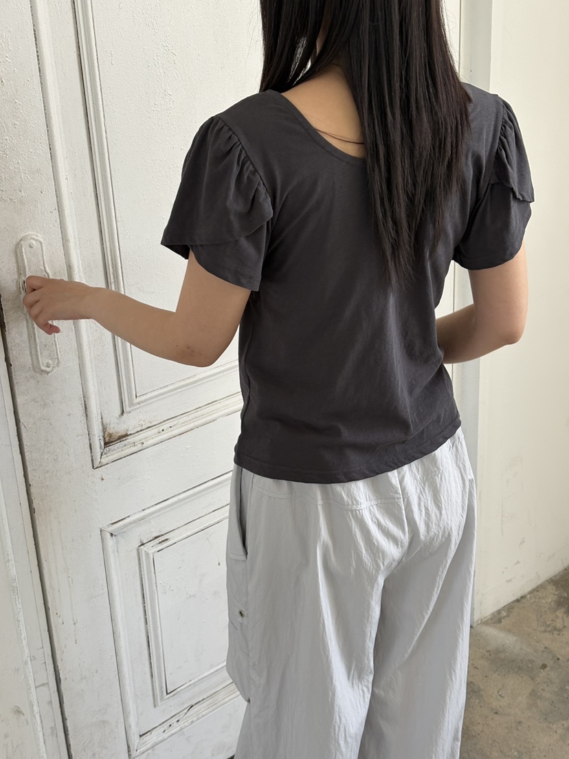 Verbena韓國直郵女士新品26夏季26春夏推薦熱賣休閑職業T恤VerbenaT恤