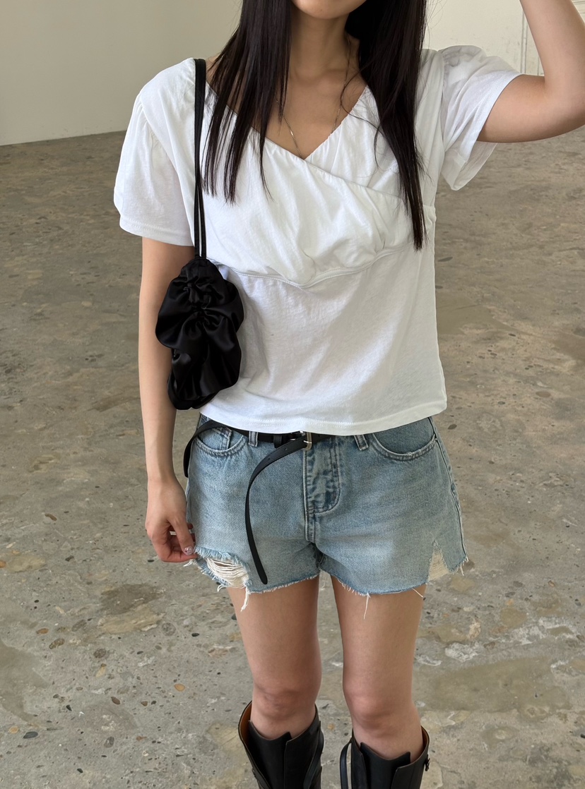 Verbena韓國直郵女士新品26夏季26春夏推薦熱賣休閑職業T恤VerbenaT恤