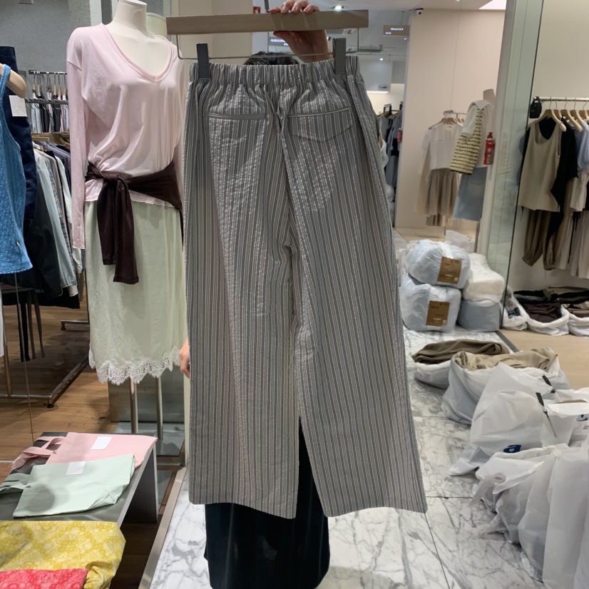COMELY韓國東大門代購女裝新品26春夏時尚職業休閑褲條紋COMELY休閑褲
