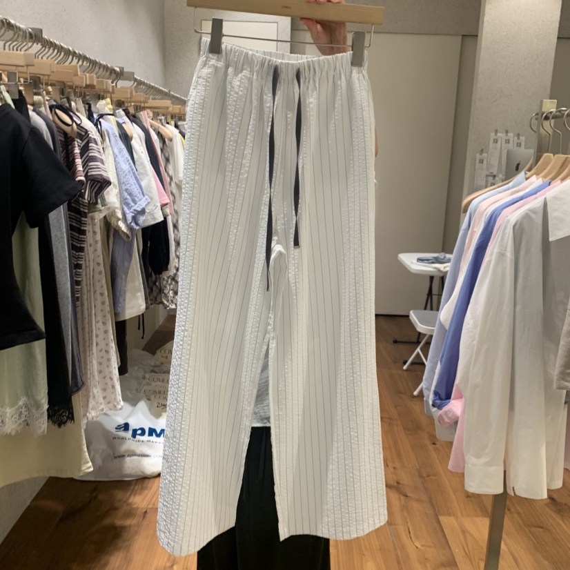 COMELY韓國東大門代購女裝新品26春夏時尚職業休閑褲條紋COMELY休閑褲圖色1