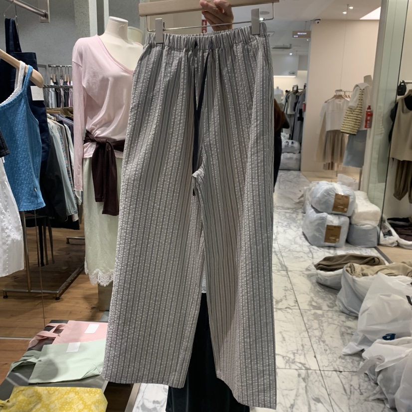 COMELY韓國東大門代購女裝新品26春夏時尚職業休閑褲條紋COMELY休閑褲圖色3