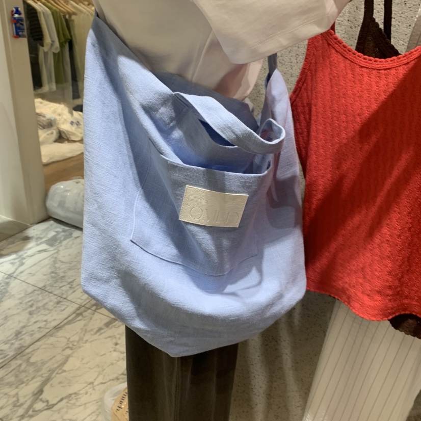 COMELY韓國直郵女裝新款職業熱賣26春夏單肩斜跨包亞麻布COMELY單肩/斜跨包圖色1