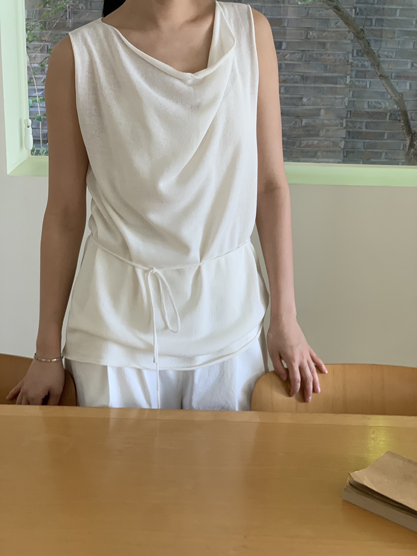 REGULARLY/PLACOR韓國東大門直郵女裝新款26春夏吊帶背心含腰繩REGULARLY/PLACOR吊帶/背心
