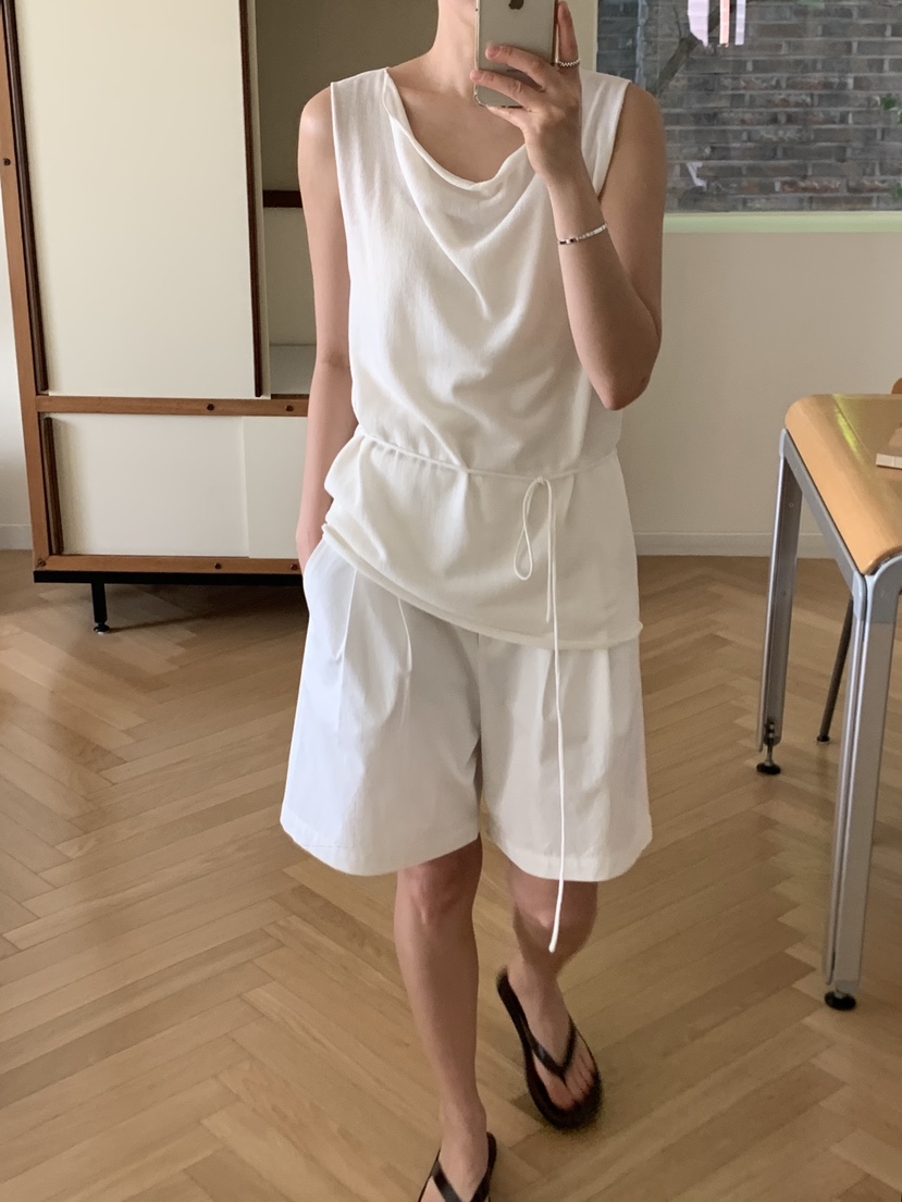 REGULARLY/PLACOR韓國東大門直郵女裝新款26春夏吊帶背心含腰繩REGULARLY/PLACOR吊帶/背心