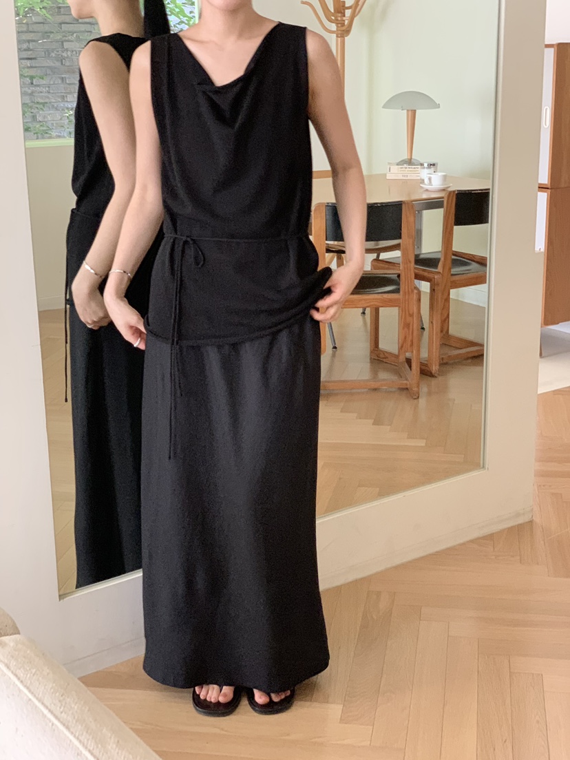 REGULARLY/PLACOR韓國東大門直郵女裝新款26春夏吊帶背心含腰繩REGULARLY/PLACOR吊帶/背心