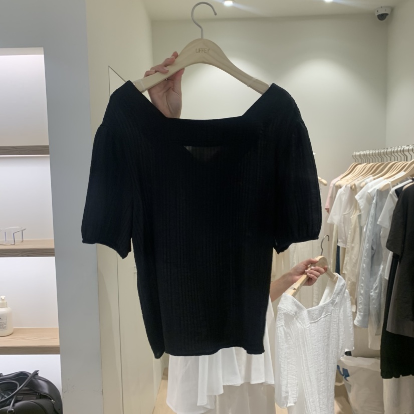 LIFFEY東大門實拍韓國女裝新品熱賣26夏季時尚襯衫蕾絲衫LIFFEY襯衫/蕾絲衫圖色2