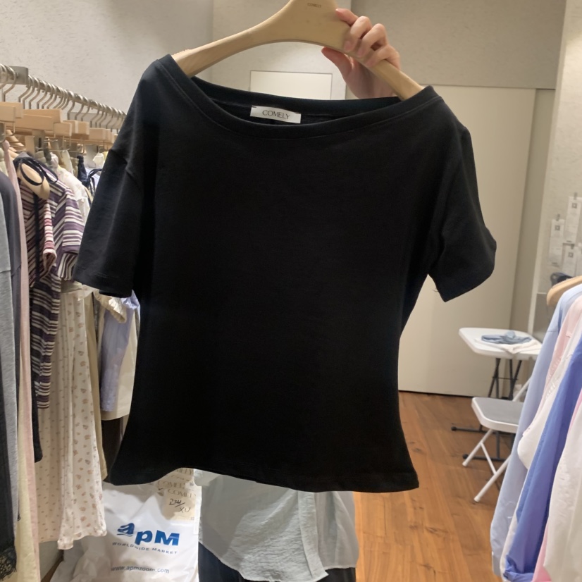 COMELY韓國東大門代購女裝新品26春夏休閑時尚人氣熱賣T恤COMELYT恤圖色2