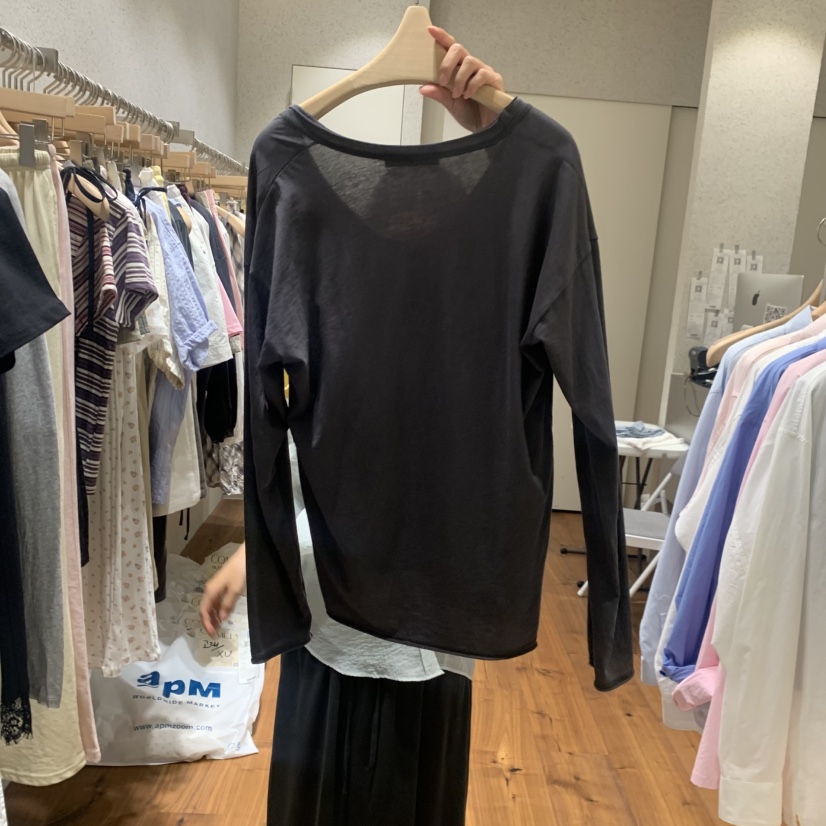 COMELY韓國直郵女裝新品26春夏熱賣時尚26夏季休閑長袖T恤COMELY長袖T恤