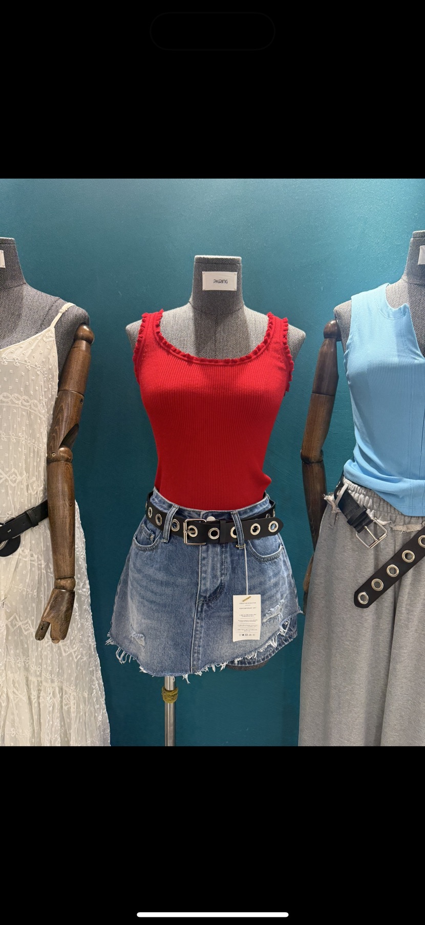 PAIRING韓國東大門直郵女裝新品26夏季人氣吊帶背心不含內搭PAIRING吊帶/背心