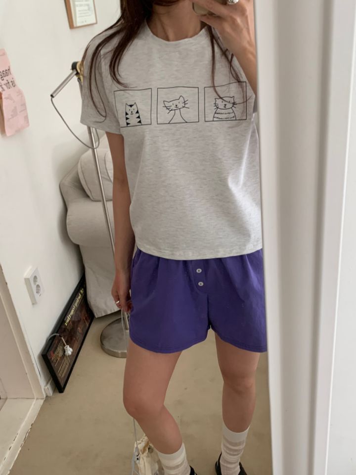 KOMOREBI韓國代購女士新品26夏季時尚休閑推薦職業人氣T恤KOMOREBIT恤