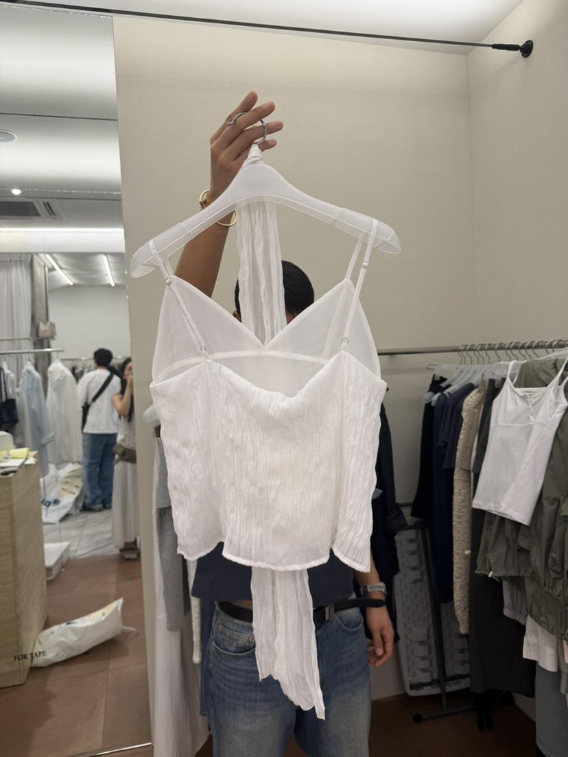 FOR TAPE韓國東大門代購女裝新品人氣襯衫蕾絲衫含圍巾套裝褶皺FOR TAPE襯衫/蕾絲衫