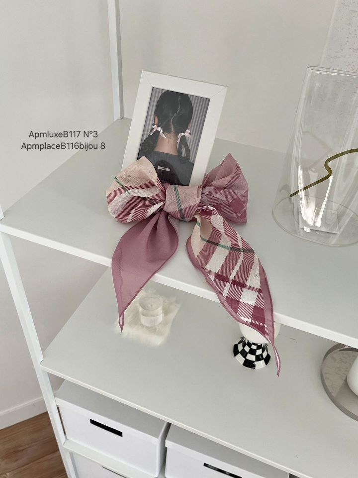 N3韓國東大門直郵女士新品26春夏時尚26夏季圍巾披肩格紋亞麻N3圍巾/披肩圖色4