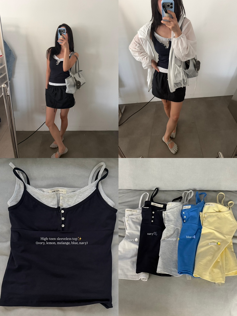 FOR TAPE東大門實拍韓國女士新品推薦26夏季休閑人氣T恤FOR TAPET恤